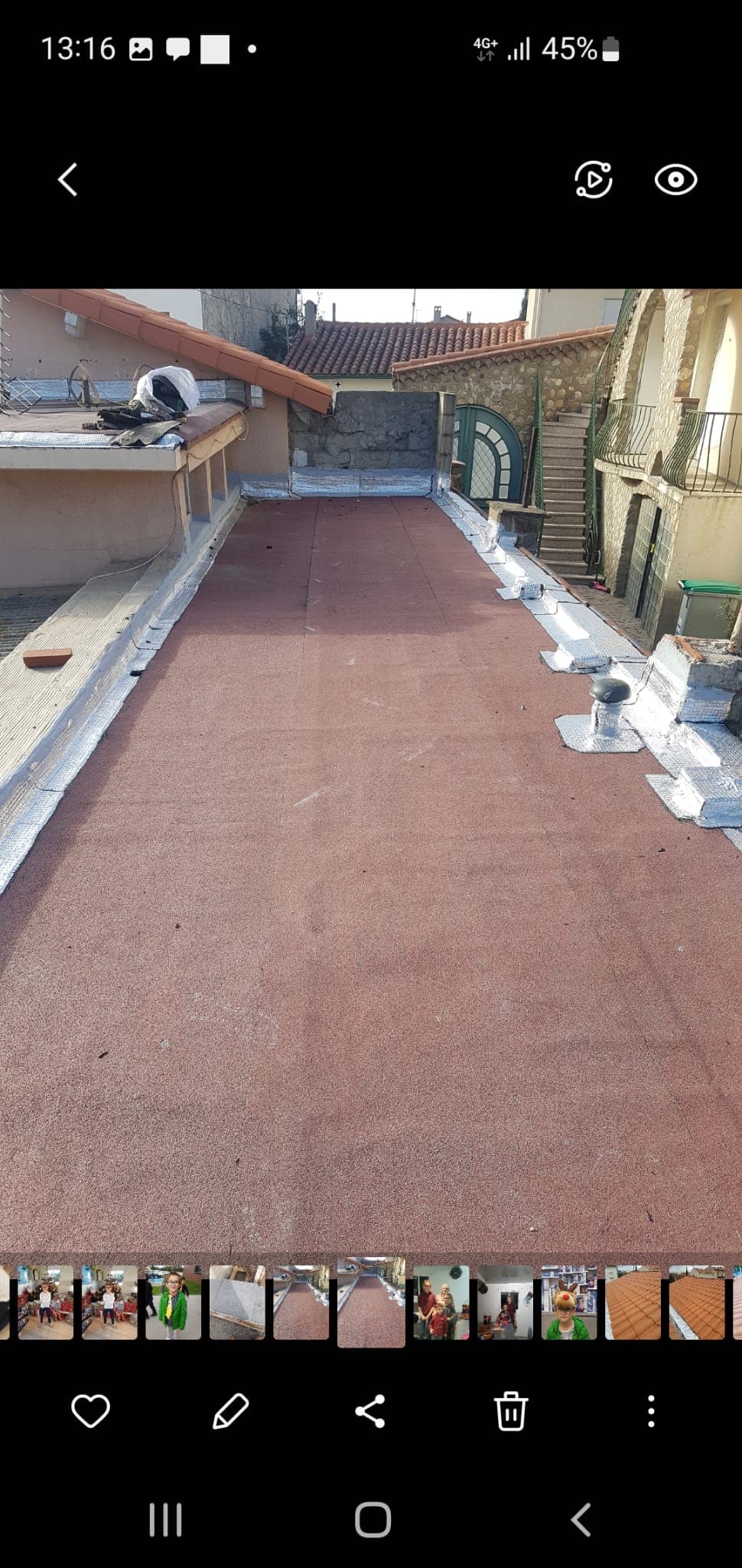 Vue complémentaire des travaux réalisés sur la toiture